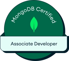 MongoDB Associate Developer badge